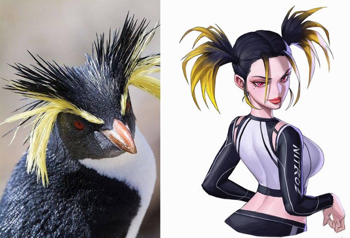 Artist Transforms 20 Animals Into Anime-Like Characters While Keeping