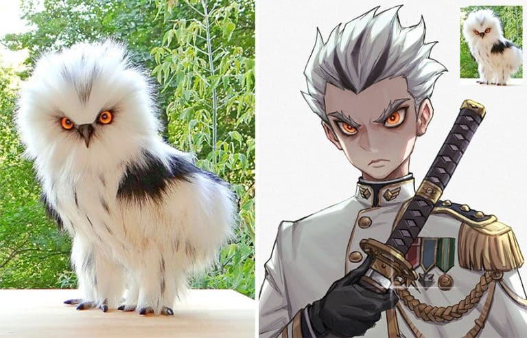 Artist Transforms 20 Animals Into Anime-Like Characters While Keeping