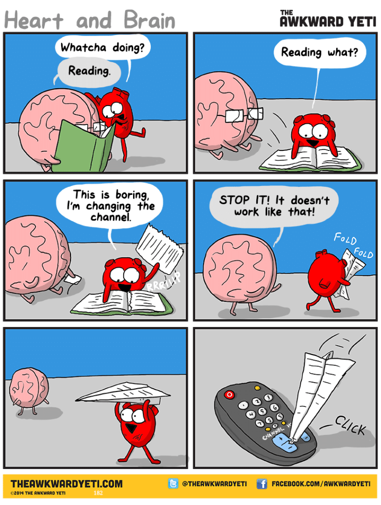 Heart And Brain Comic