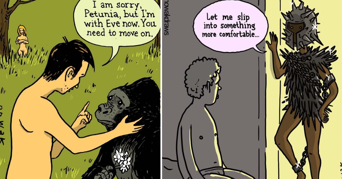 20 Nowak Draws Comics Sums Up Hilarious Jokes Only in a Single-Panel