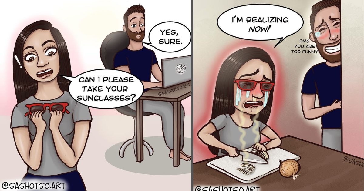 Female Artist Sasha Tsoy Sums Up Her Life With Her Partner (38 Drawings)