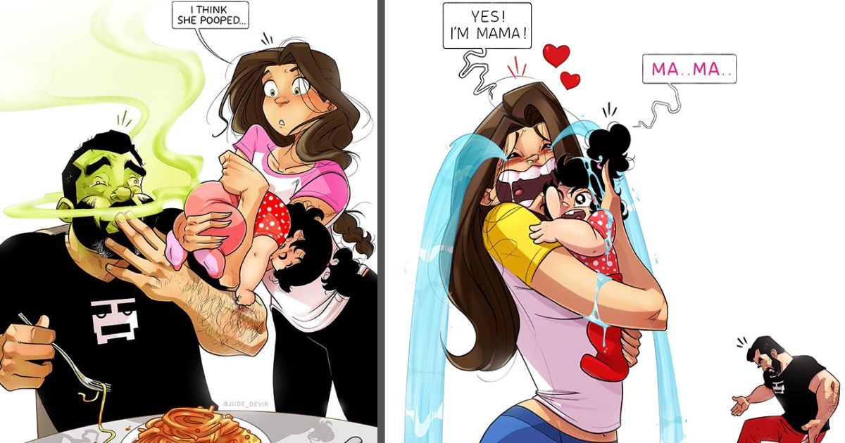 Jude Devir Sums Up the Frustrations of Having Kids in Married Life (20 Comics)