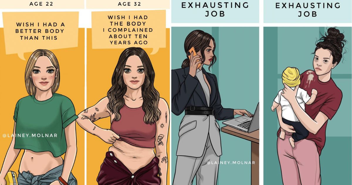 Lainey Molnar Shows the Realities About Women Living in a Society (20 Comics)