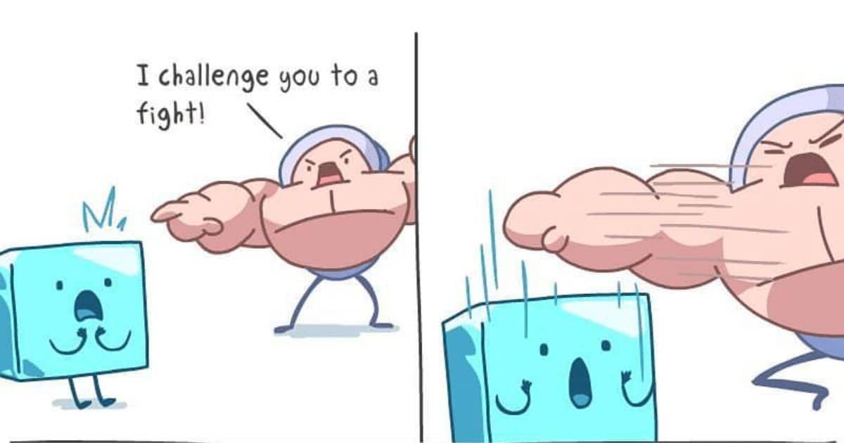 20 Comics Shows Challenges Ice Cube Faces Like Melting in Hot Weather