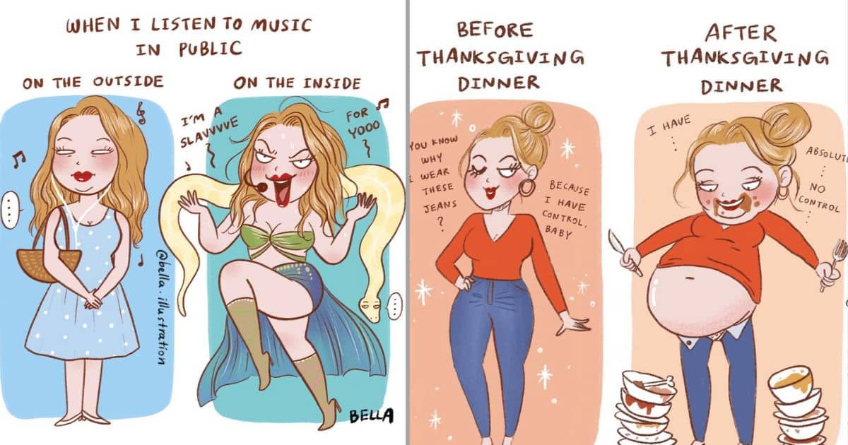 20 Girls Comics About Daily Life Moments by Female Cartoonist Bella
