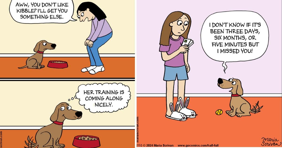 20 Maria Scrivan’s Comics Based On The Conversation Of Her Dog