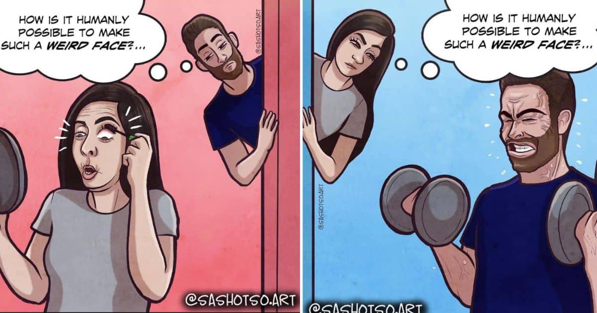 Artist Makes 10+ Comics About Naughty Situations Happened Between Her and Her Boyfriend That Couple Can Surely Relate