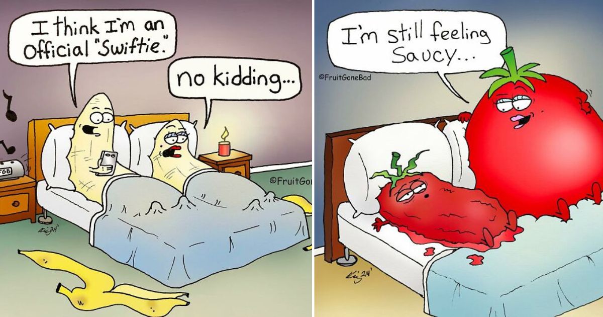 10+ Funny and Twisted Comics about Different Cute Food Characters