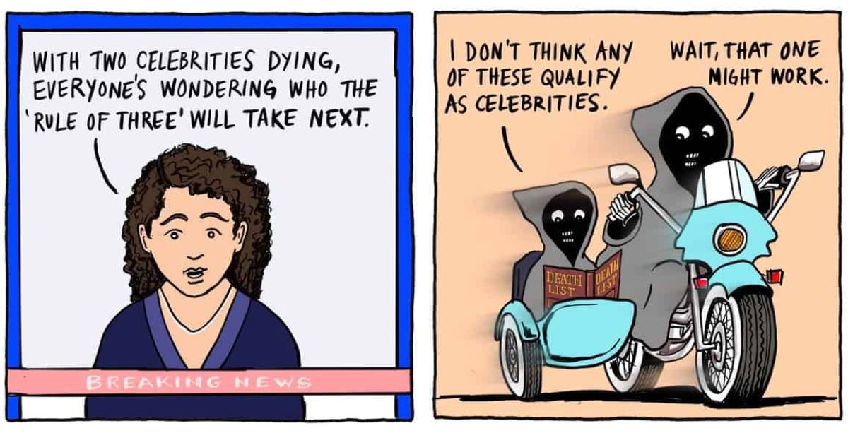 10+ Grim and Graham Reaper Comics Depict Everyday Situations with a Twist